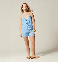 V-NECK STRAP BLOUSE