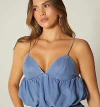 Balloon Strap Blouse