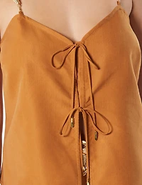 EMBELLISHED STRAP BLOUSE
