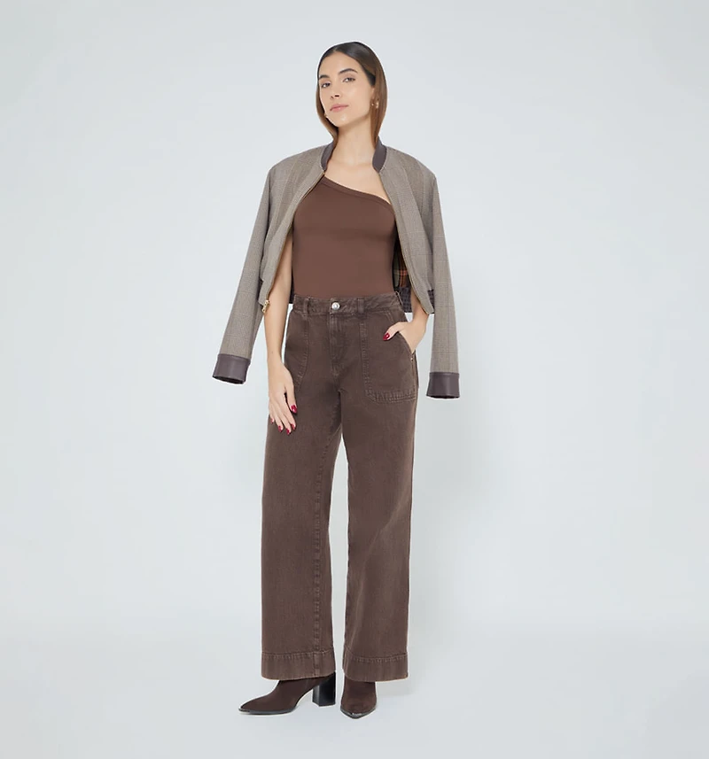ONE SHOULDER STRAP BLOUSE