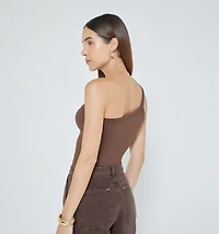 ONE SHOULDER STRAP BLOUSE