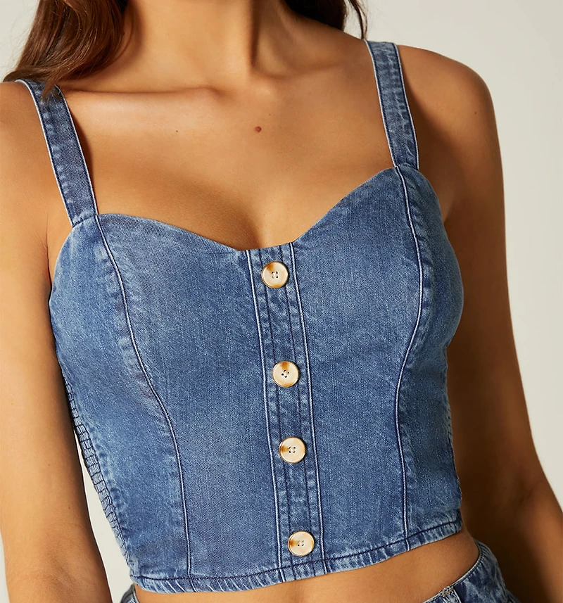 STRAP BLOUSE WITH RUCHED SIDE