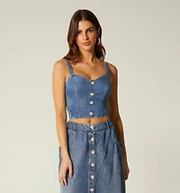 STRAP BLOUSE WITH RUCHED SIDE