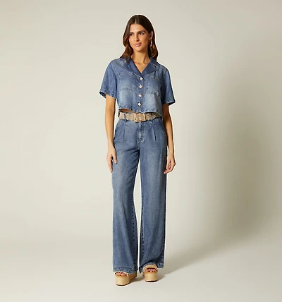 BOXXI SHIRT BLOUSE SHORT SLEEVE