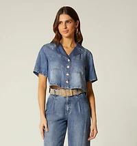 BOXXI SHIRT BLOUSE SHORT SLEEVE