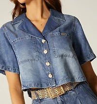 BOXXI SHIRT BLOUSE SHORT SLEEVE