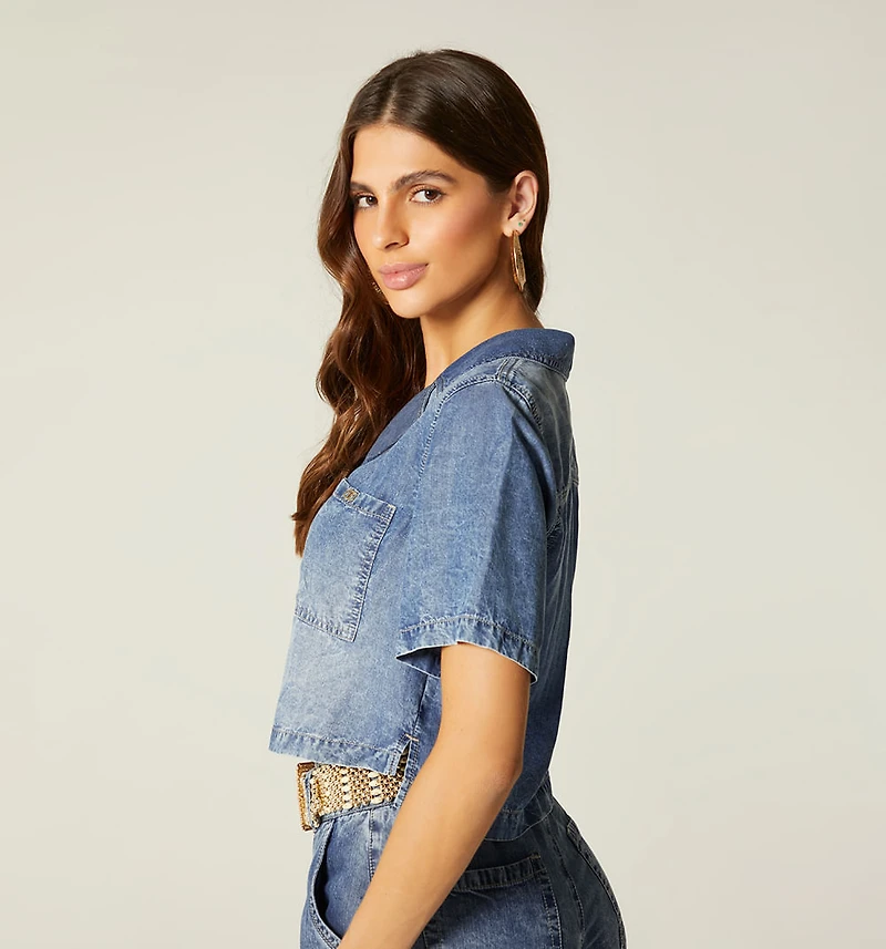 BOXXI SHIRT BLOUSE SHORT SLEEVE