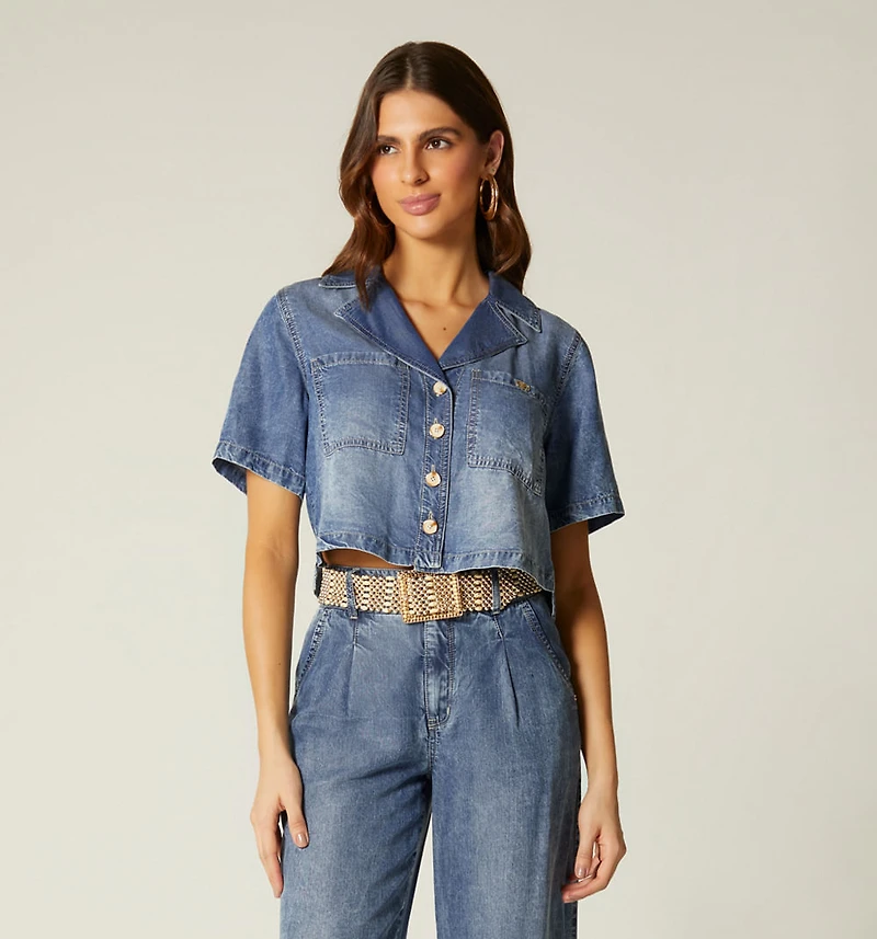 BOXXI SHIRT BLOUSE SHORT SLEEVE