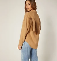 FRINGED OVERSHIRT