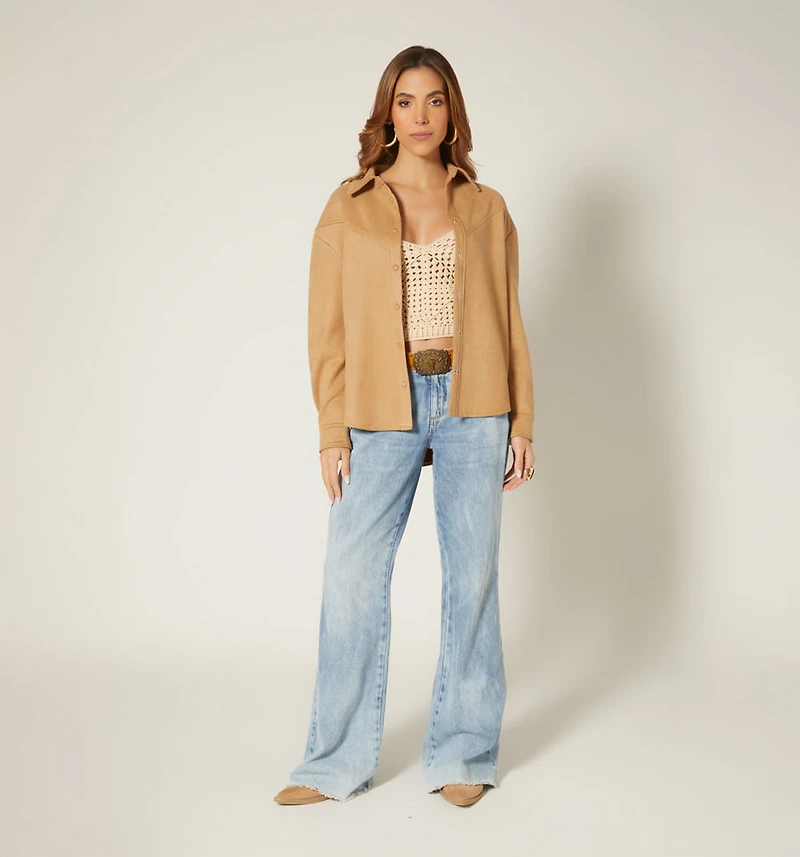 FRINGED OVERSHIRT