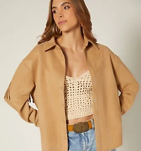 FRINGED OVERSHIRT