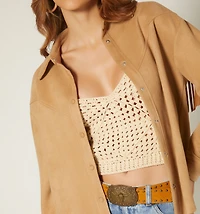 FRINGED OVERSHIRT