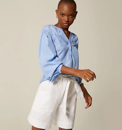 LONG SLEEVE ROUND NECK BLOUSE