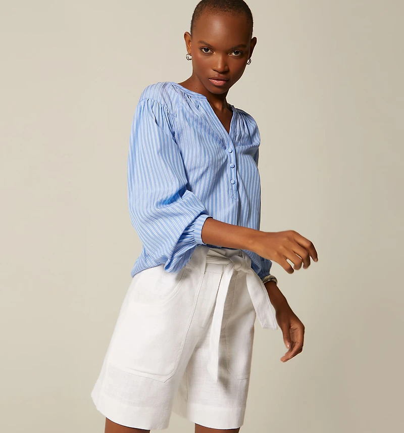 LONG SLEEVE ROUND NECK BLOUSE