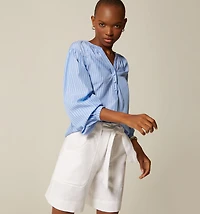 LONG SLEEVE ROUND NECK BLOUSE