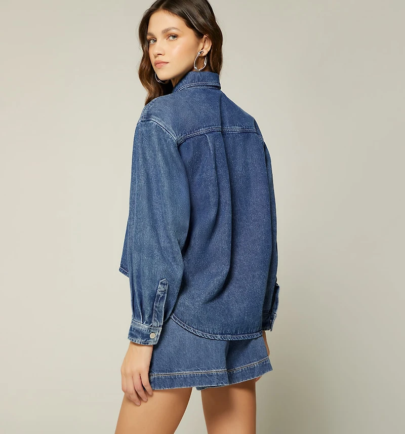 LONG SLEEVE SHIRT BLOUSE WITH POCKETS