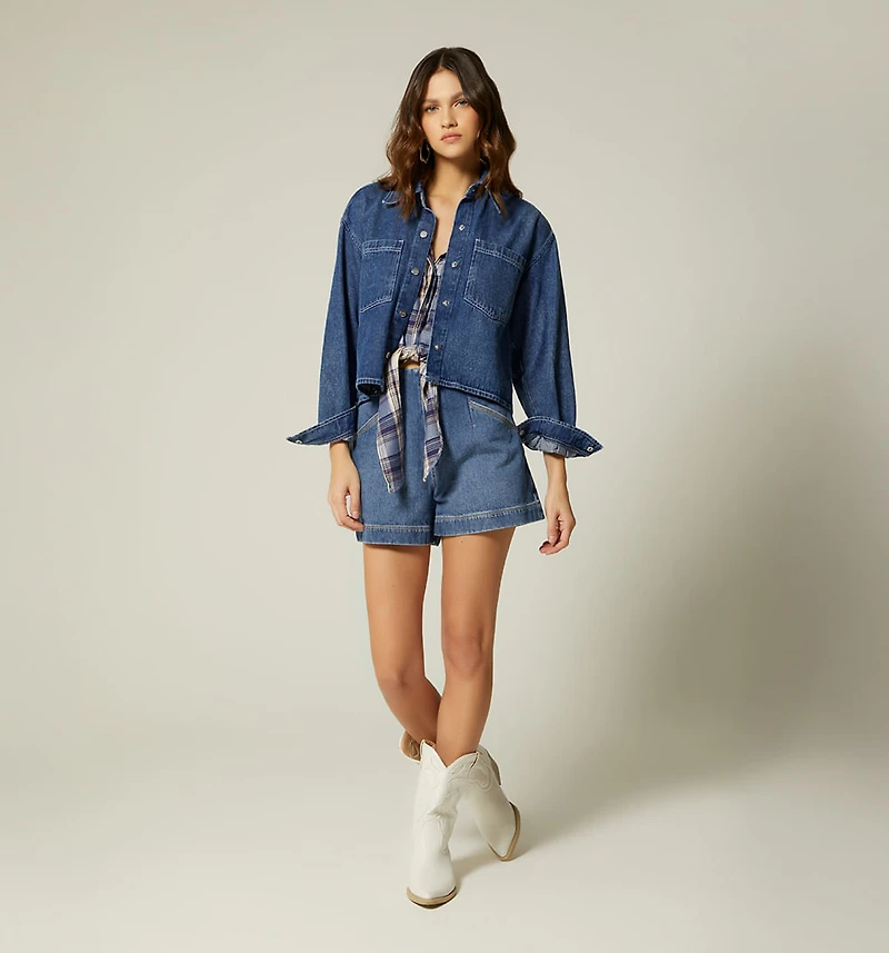 LONG SLEEVE SHIRT BLOUSE WITH POCKETS