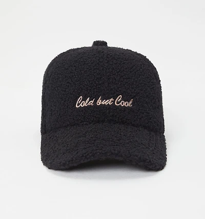 TEDDY CAP WITH LUREX EMBROIDERY