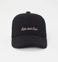 TEDDY CAP WITH LUREX EMBROIDERY