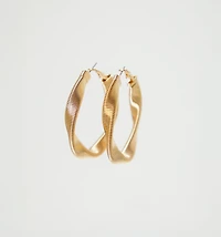HOOP EARRINGS SNAKE CHAIN