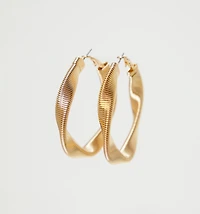 HOOP EARRINGS SNAKE CHAIN