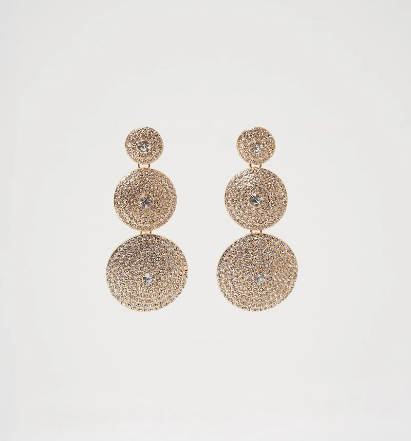 EARRING CIRCLE CRYSTALS