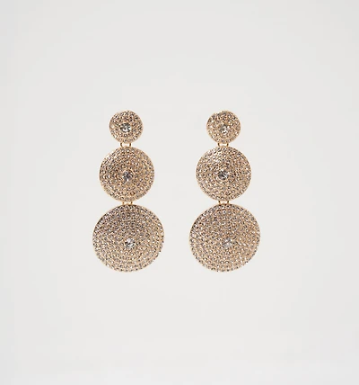 EARRING CIRCLE CRYSTALS