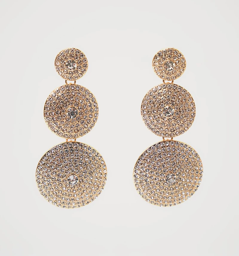 EARRING CIRCLE CRYSTALS