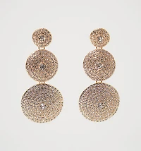 EARRING CIRCLE CRYSTALS