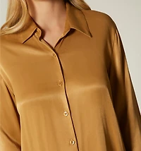 LONG SLEEVE BLOUSE WITH TIE CUFFS