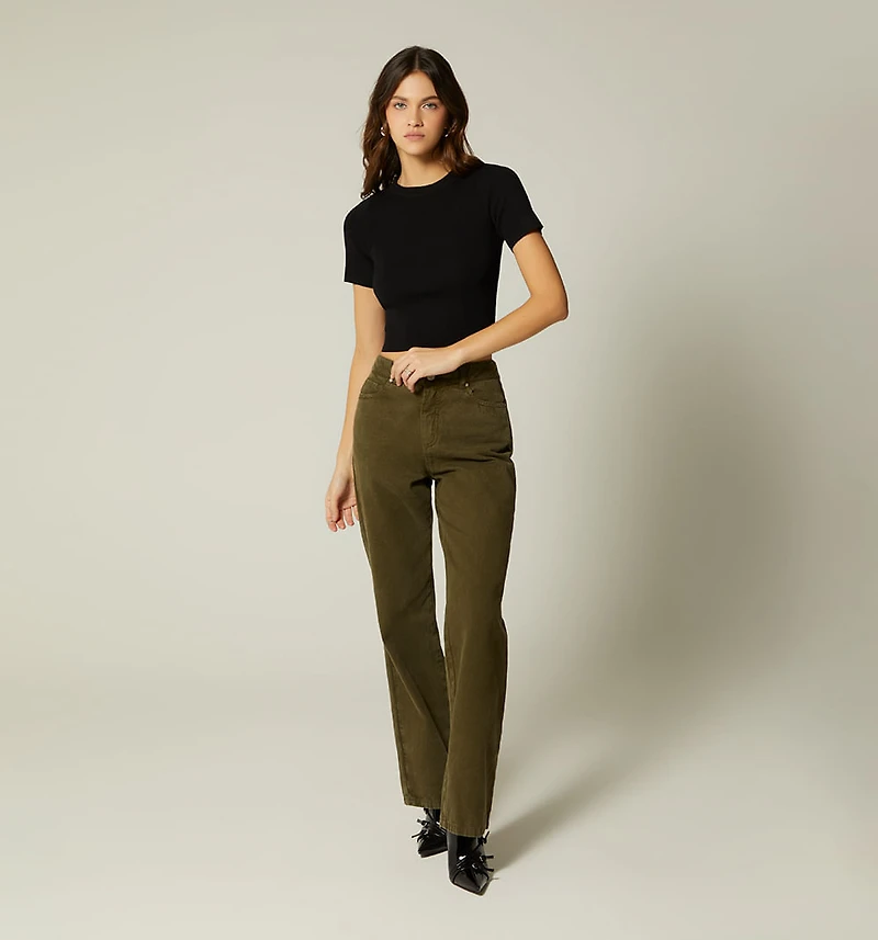 SHORT SLEEVE ROUND NECK BLOUSE