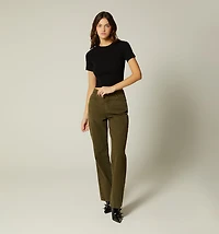 SHORT SLEEVE ROUND NECK BLOUSE