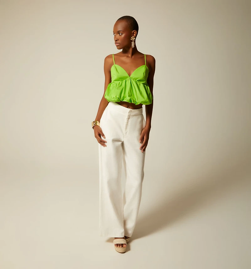 Balloon Strap Blouse