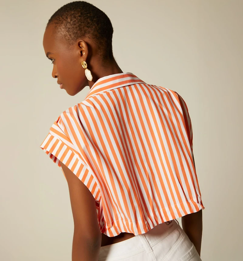 Princess Sleeve Blouse Pocket