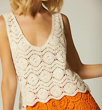CROCHET STRAP BLOUSE