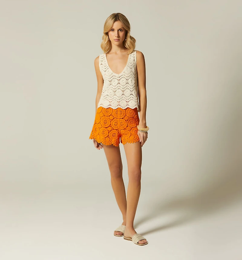 CROCHET STRAP BLOUSE