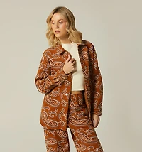 SHIRT DRESS JACQUARD CORDUROY