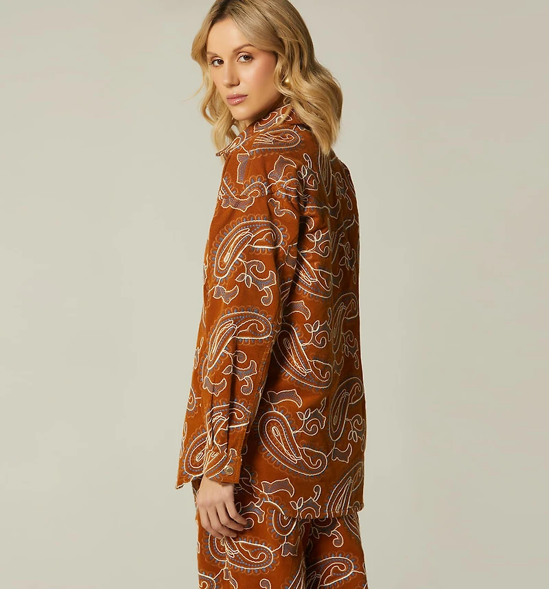 SHIRT DRESS JACQUARD CORDUROY