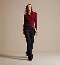LONG SLEEVE POLO NECK SWEATER