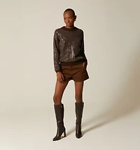 SEQUIN KNIT SWEATER