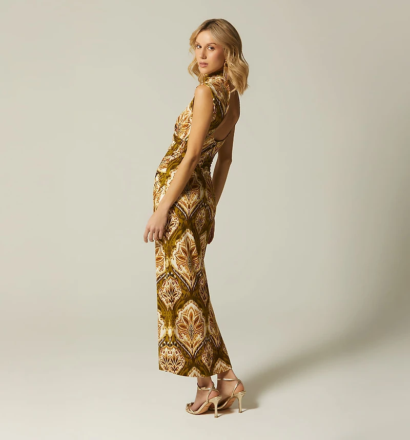 MIDI DRESS HIGH NECK