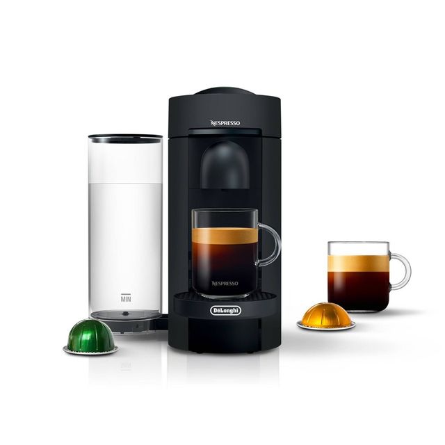 Nespresso VertuoPlus Coffee and Espresso Machine by DeLonghi  Black Matte