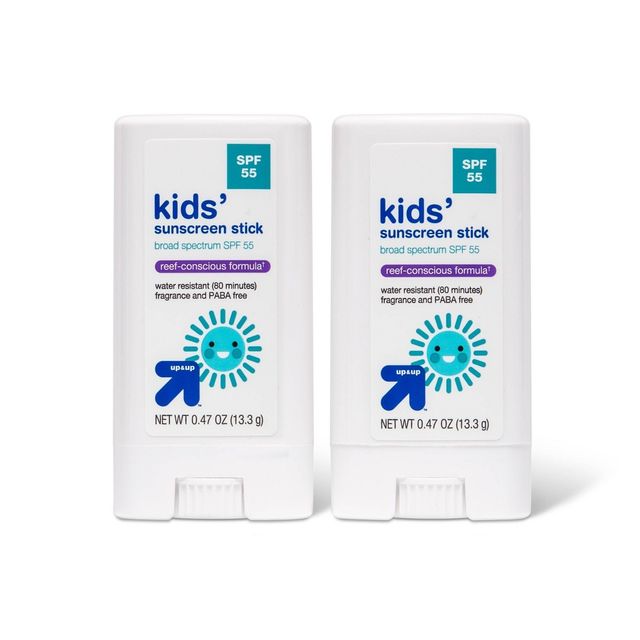 Kids Sport Sunscreen Stick - SPF 55 - 0.47oz/2pk - up & up