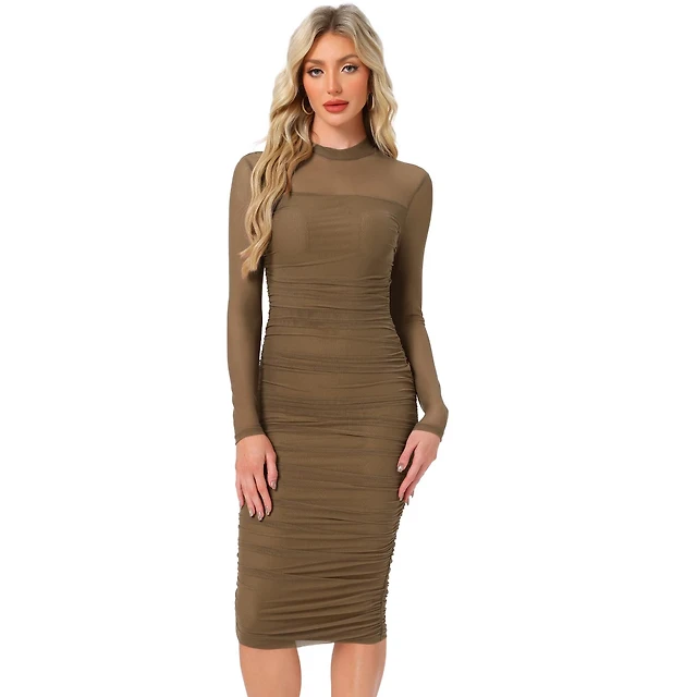 mock neck long sleeve pleated waist tiered ruffle mini dress Women's Elegant Mock Neck Chiffon Mini Dress Long Sleeve Ruffle Hem Cocktail Dress Loose A-Line Flowy Swing Short Dress (Small,Black) at Amazon Women's Clothing store