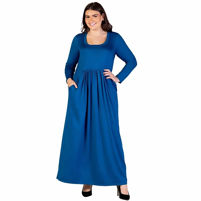 green emerald velvet dress Mac Duggal Plus Puff Sleeve V-Neck Tiered Embellished Gown main image 1