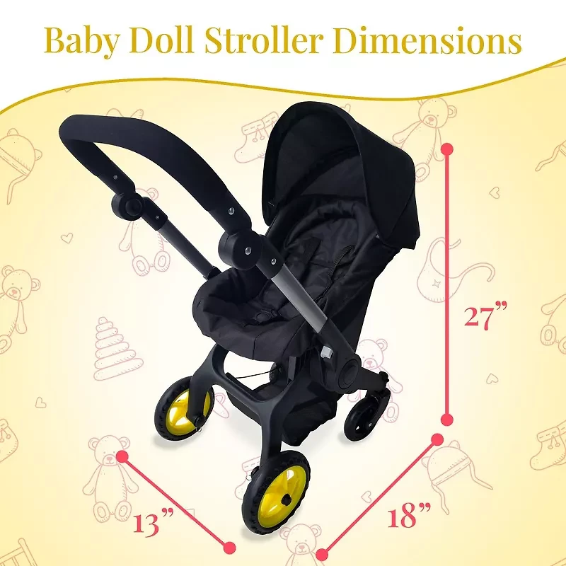 The New York Doll Collection Baby Doll Car Seat Stroller Combo -  Convertible 2 in 1 Doll Stroller and Car Seat for Kids with Adjustable  Handle for Girls | Connecticut Post Mall