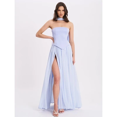 princess polly baby blue dress Lulus Infinite Glory Royal Blue Plunge V-Neck Sleeveless Backless Maxi Dress  XL