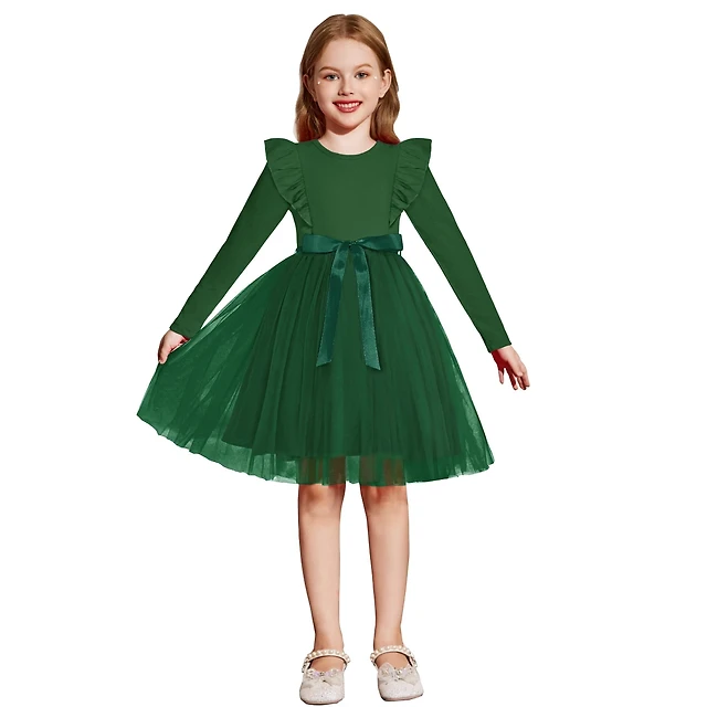 Truly Me Kids' Falala Long Sleeve Tiered Tutu Dress | Mission Valley