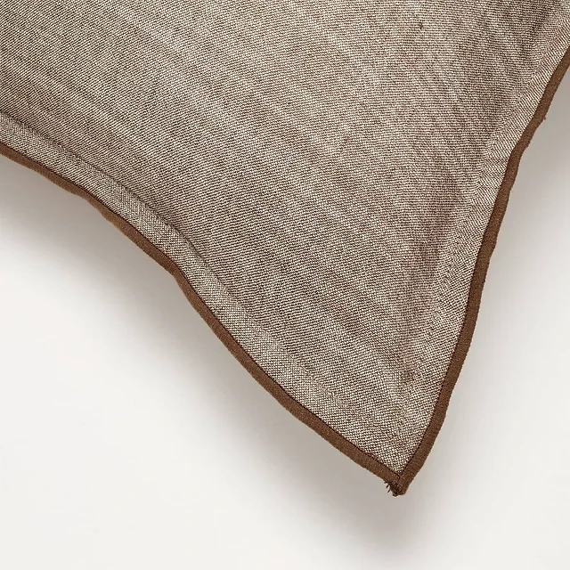 26x26 Solid Euro Square Throw Pillow Tan - Hearth & Hand™ with Magnolia