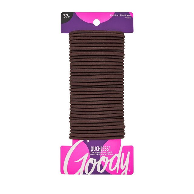 Goody Ouchless Elastics - Brown - 37ct